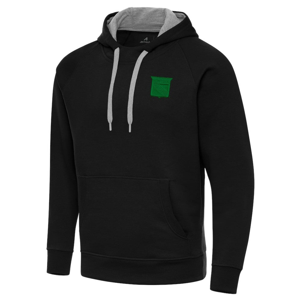 New York Rangers Antigua St. Patrick's Day Victory Pullover Hoodie