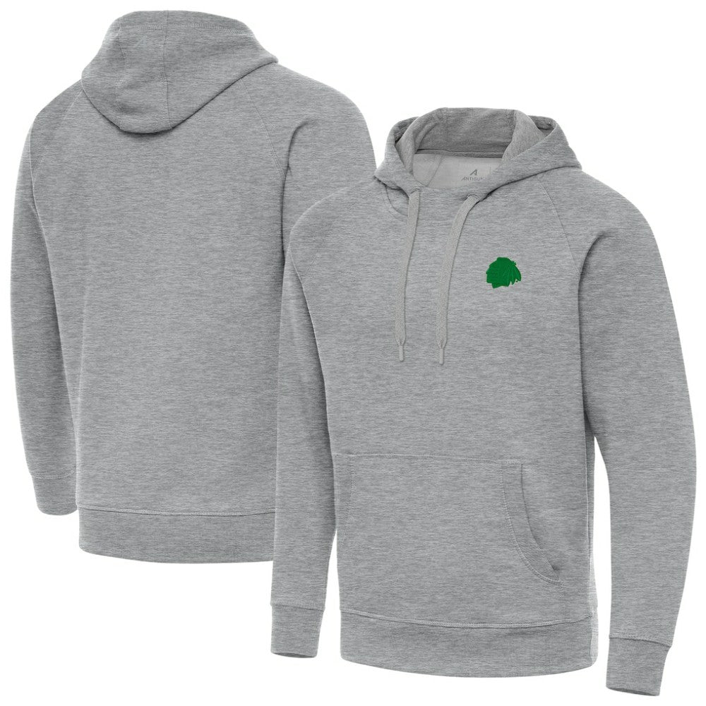 Chicago Blackhawks Antigua St. Patrick's Day Victory Pullover Hoodie