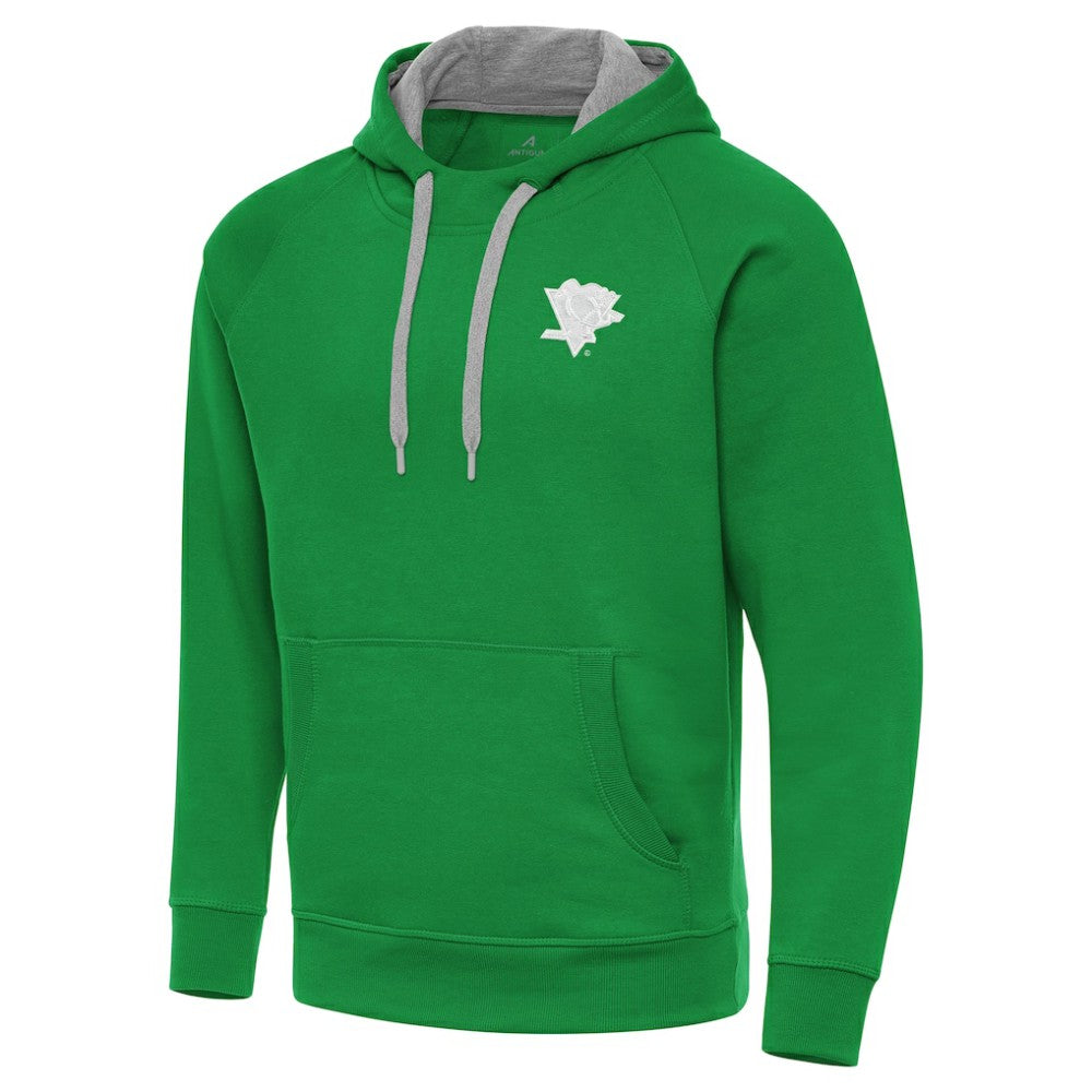 Pittsburgh Penguins Antigua St. Patrick's Day Victory Pullover Hoodie