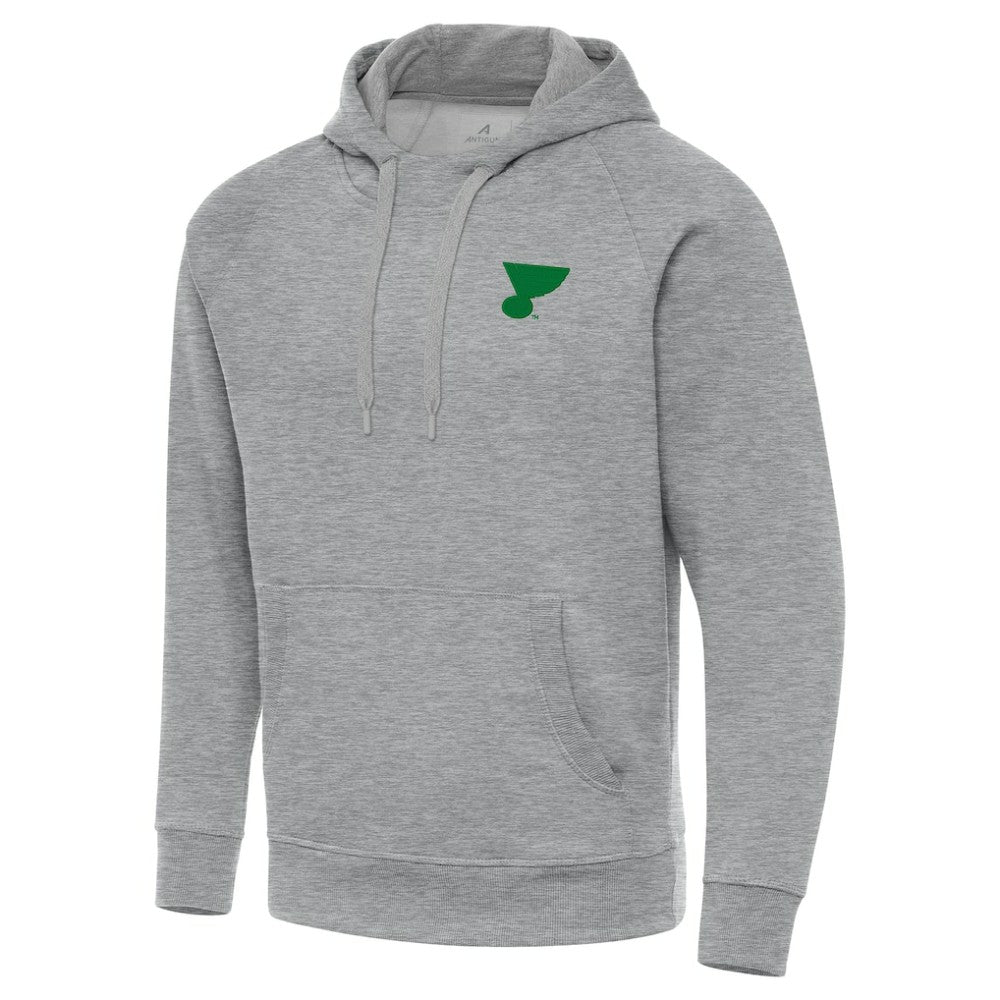 St. Louis Blues Antigua St. Patrick's Day Victory Pullover Hoodie