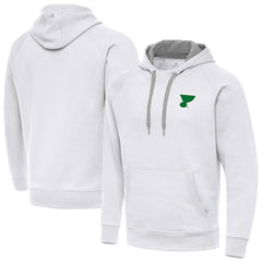 St. Louis Blues Antigua St. Patrick's Day Victory Pullover Hoodie