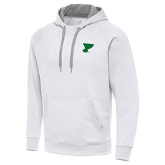 St. Louis Blues Antigua St. Patrick's Day Victory Pullover Hoodie