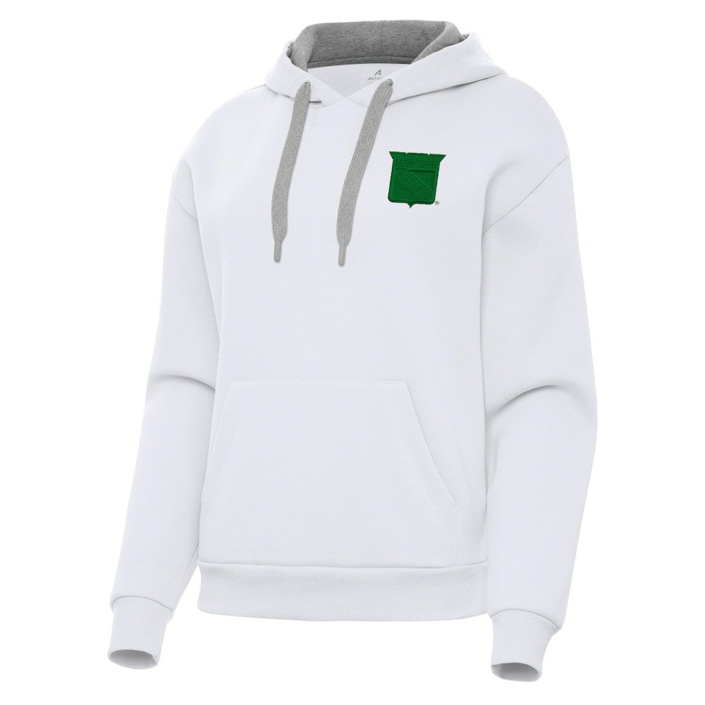 New York Rangers Antigua Women's St. Patrick's Day Victory Pullover Hoodie