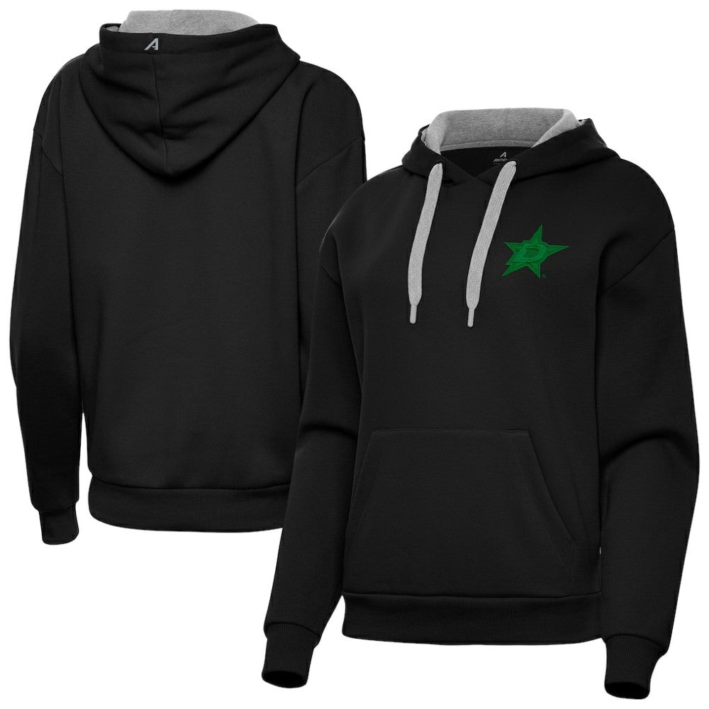Dallas Stars Antigua Women's St. Patrick's Day Victory Pullover Hoodie