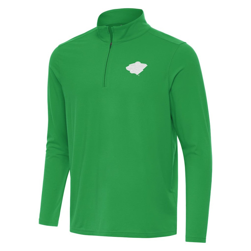 Minnesota Wild Antigua St. Patrick Intent Quarter-Zip Pullover Top