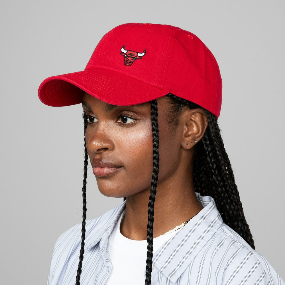 Chicago Bulls Women's Micro Lefty Adjustable Hat - Red | Mitchell & Ness sale