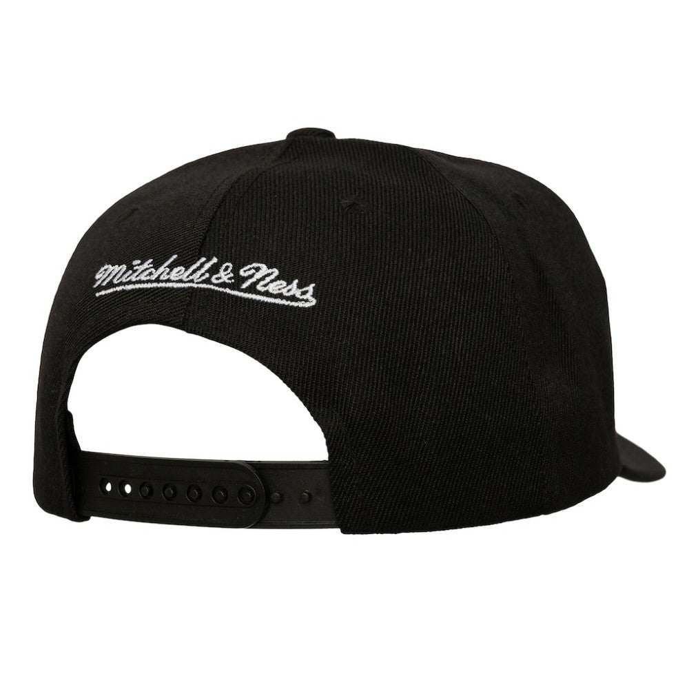 Boston Bruins Mitchell & Ness Busted Logo Wordmark Wrap-Around Pro Pinch Adjustable Hat
