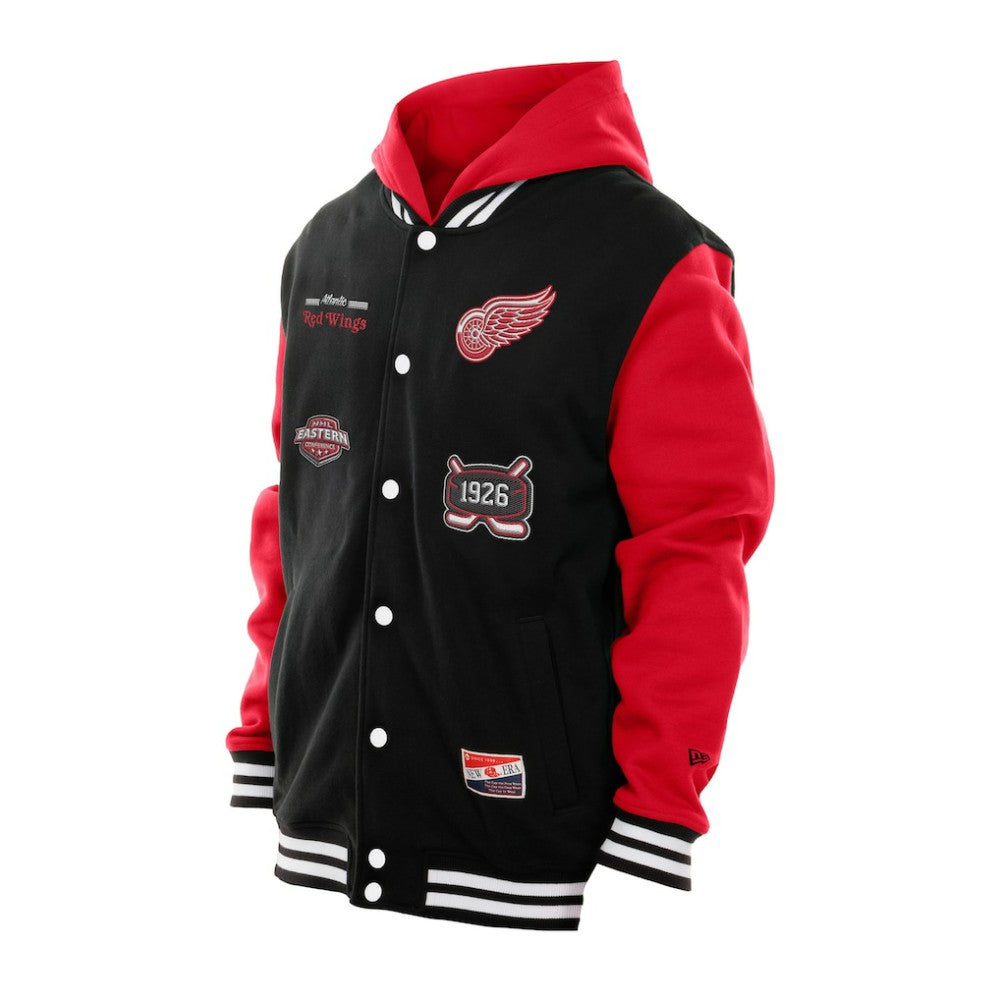 Detroit Red Wings New Era Full-Snap Fleece Hoodie Jacket