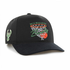 Milwaukee Bucks '47 Nothing But Net Hitch Adjustable Hat - Black | 47 brand on sale