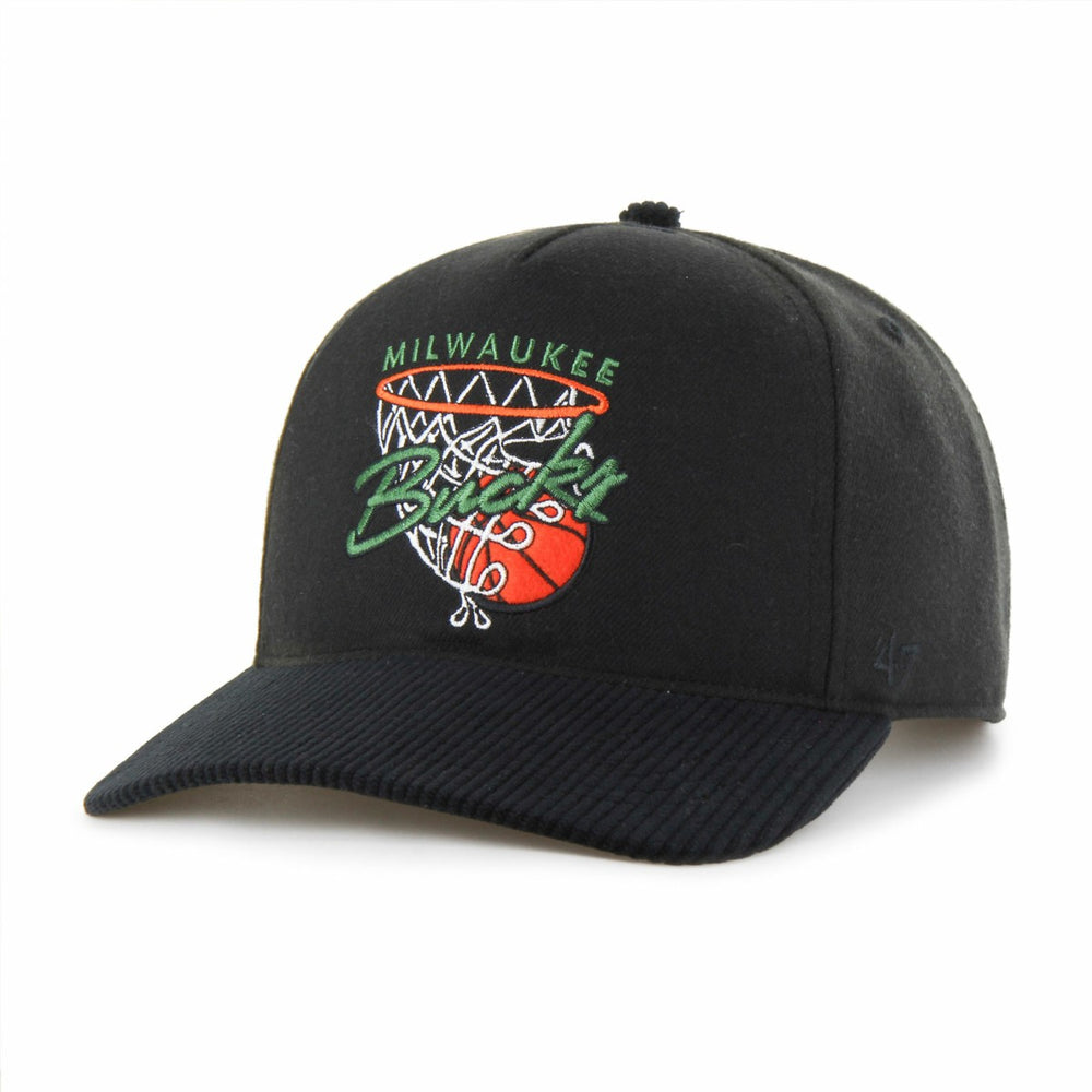 Milwaukee Bucks '47 Nothing But Net Hitch Adjustable Hat - Black | 47 brand on sale