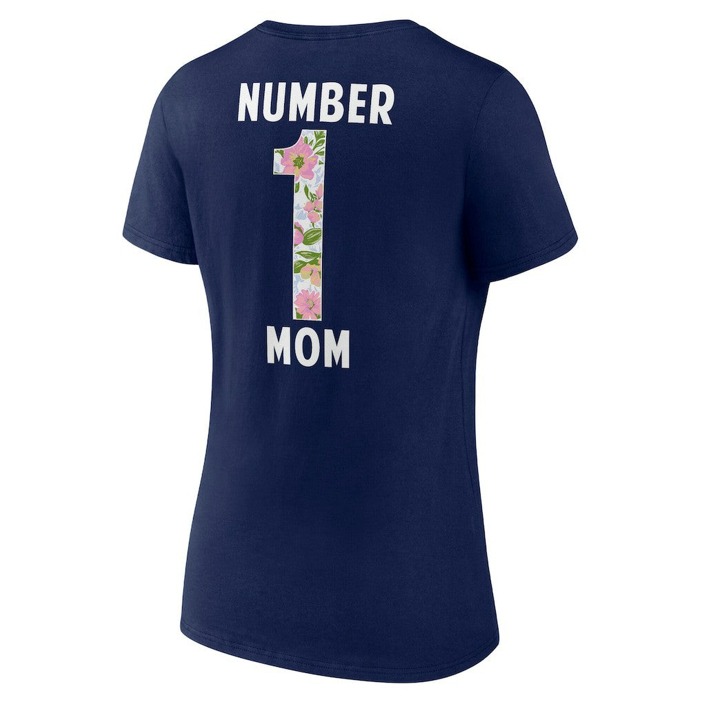 NFL Dallas Cowboys Women's Floral Number 1 Mom V-Neck T-Shirt