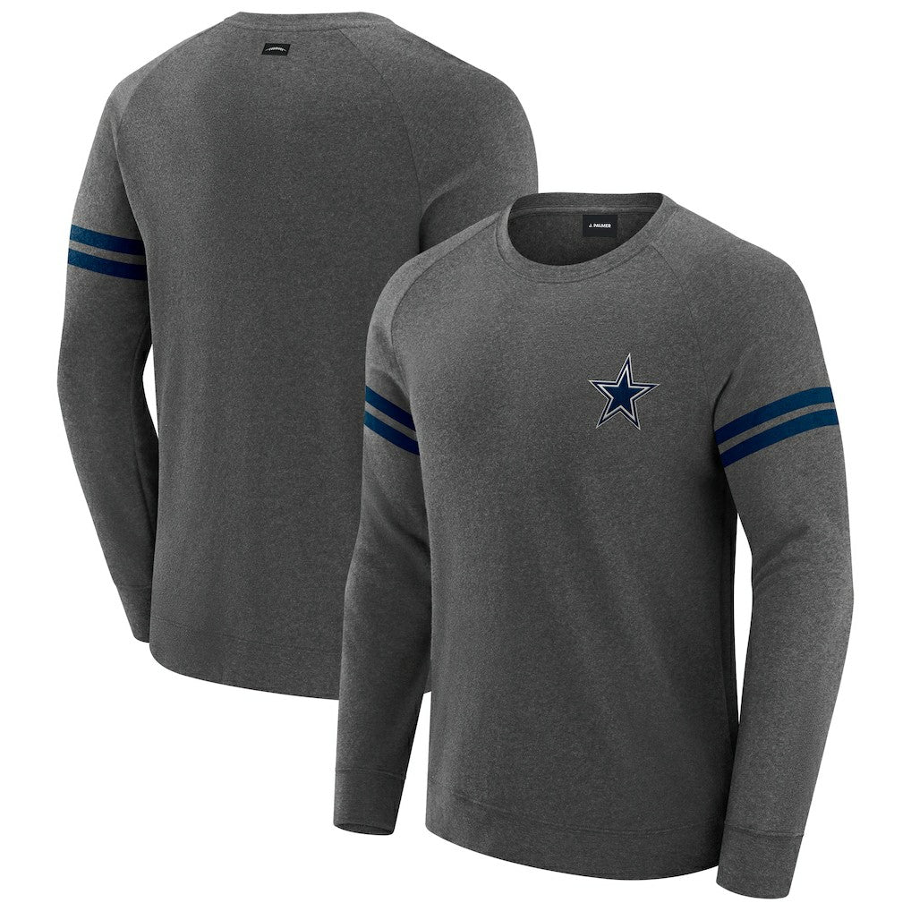 NFL Dallas Cowboys J. Palmer Players Lounge Raglan Tri-Blend Sweatshirt