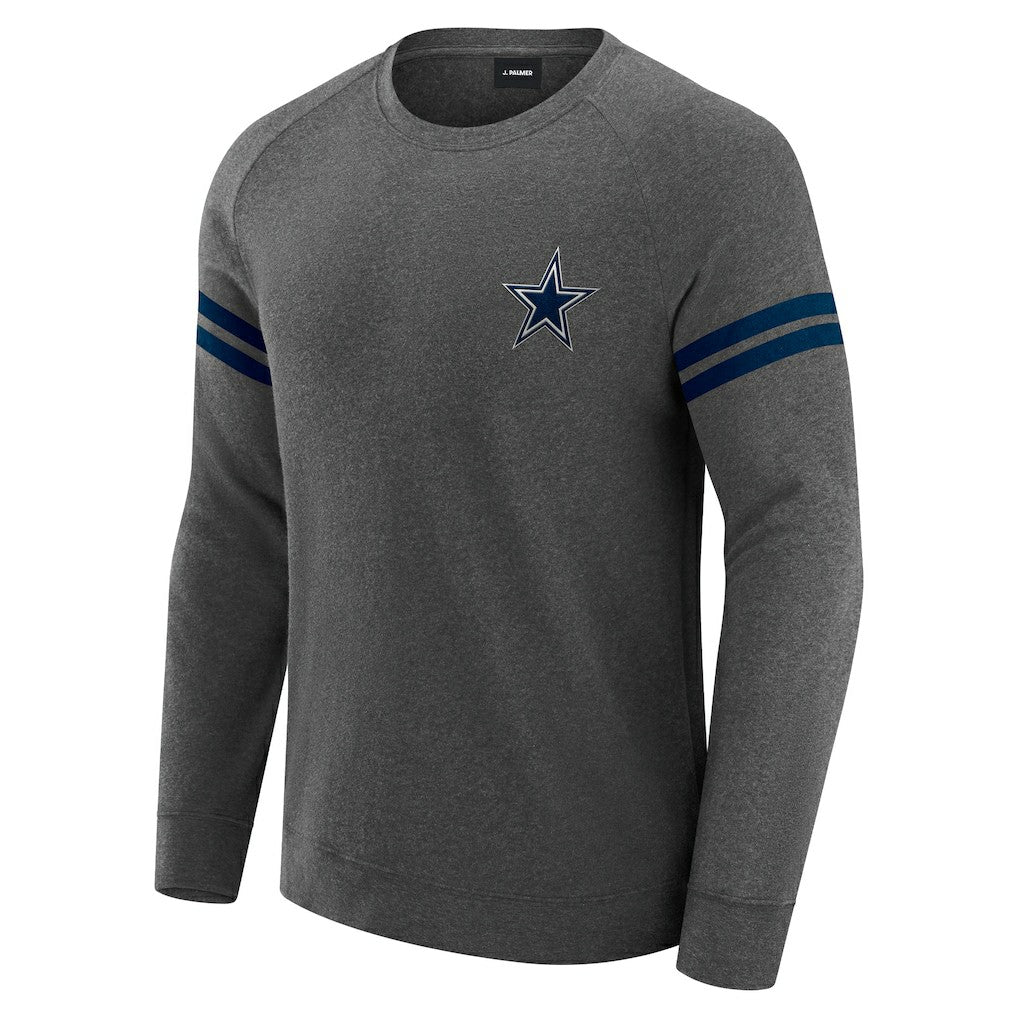 NFL Dallas Cowboys J. Palmer Players Lounge Raglan Tri-Blend Sweatshirt