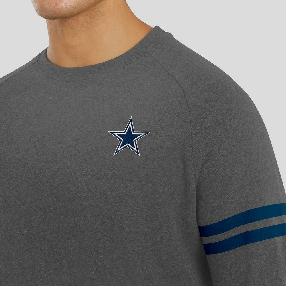 NFL Dallas Cowboys J. Palmer Players Lounge Raglan Tri-Blend Sweatshirt