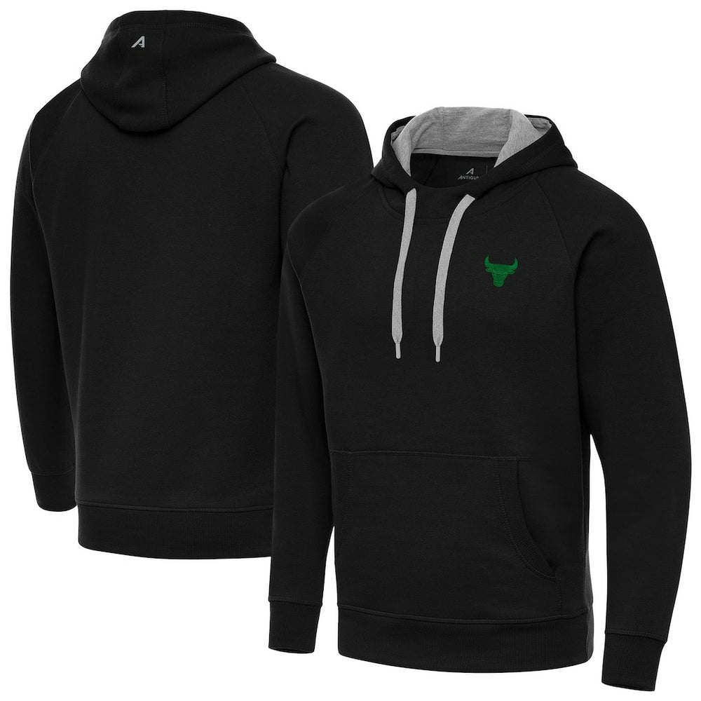 Chicago Bulls Antigua St. Patrick's Day Victory Raglan Pullover Hoodie - Black cheap