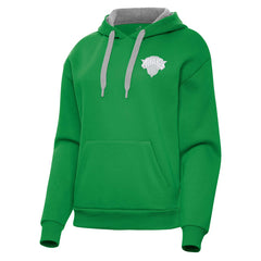 New York Knicks Antigua Women's St. Patrick's Day Victory Pullover Hoodie - Kelly Green discount