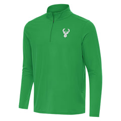 Milwaukee Bucks Antigua St. Patrick's Day Intent Quarter-Zip Jacket - Kelly Green online