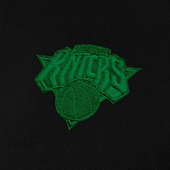 New York Knicks Antigua Women's St. Patrick's Day Intent Quarter-Zip Top - Black cheap