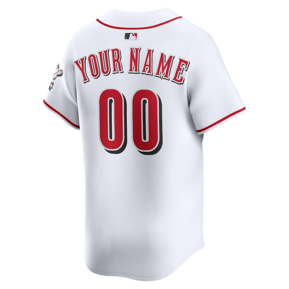 Cincinnati Reds Home Limited Custom Jersey - White | Nike