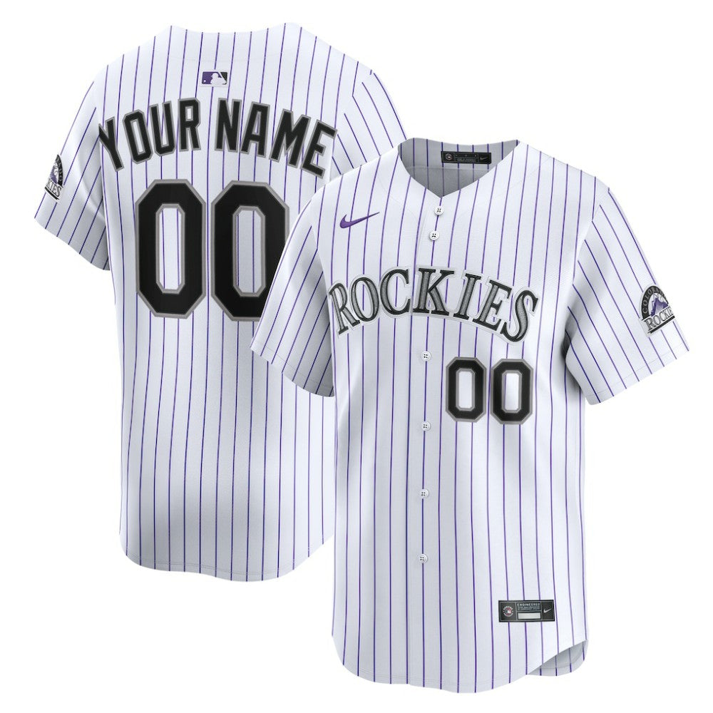 Colorado Rockies Home Limited Custom Jersey - White | Nike