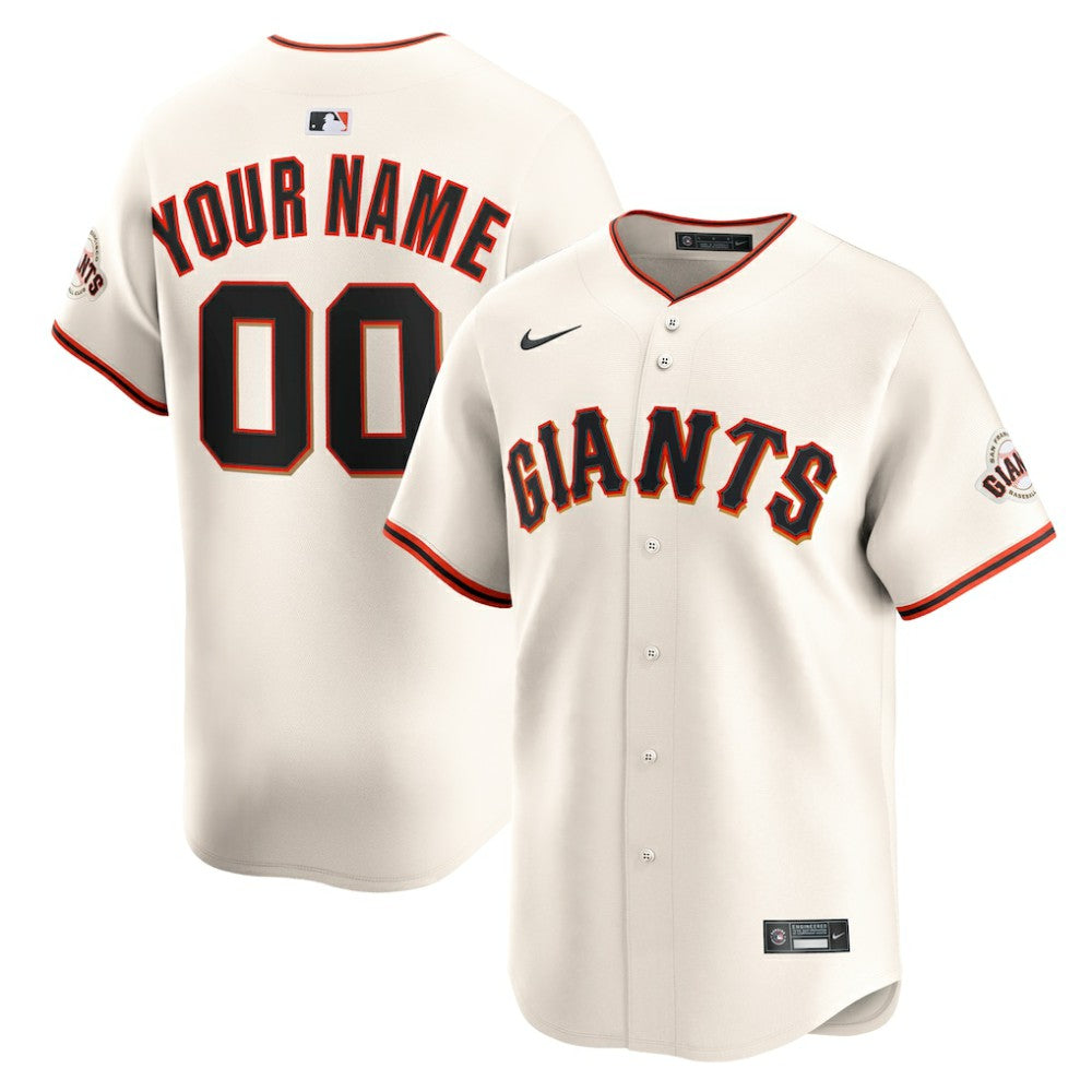 San Francisco Giants Home Limited Custom Jersey - Cream | Nike