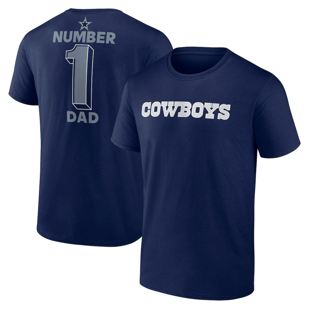 NFL Dallas Cowboys #1 Dad Jersey T-Shirt