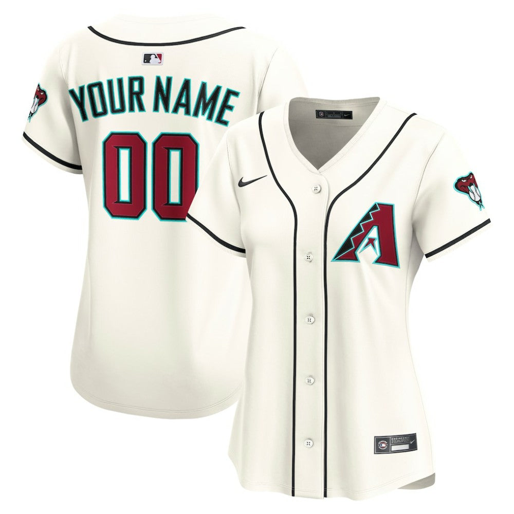 Arizona Diamondbacks Women's Home Limited Custom Jersey - Cream | Nike