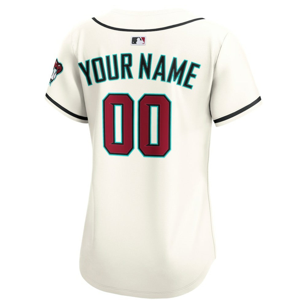 Arizona Diamondbacks Women's Home Limited Custom Jersey - Cream | Nike