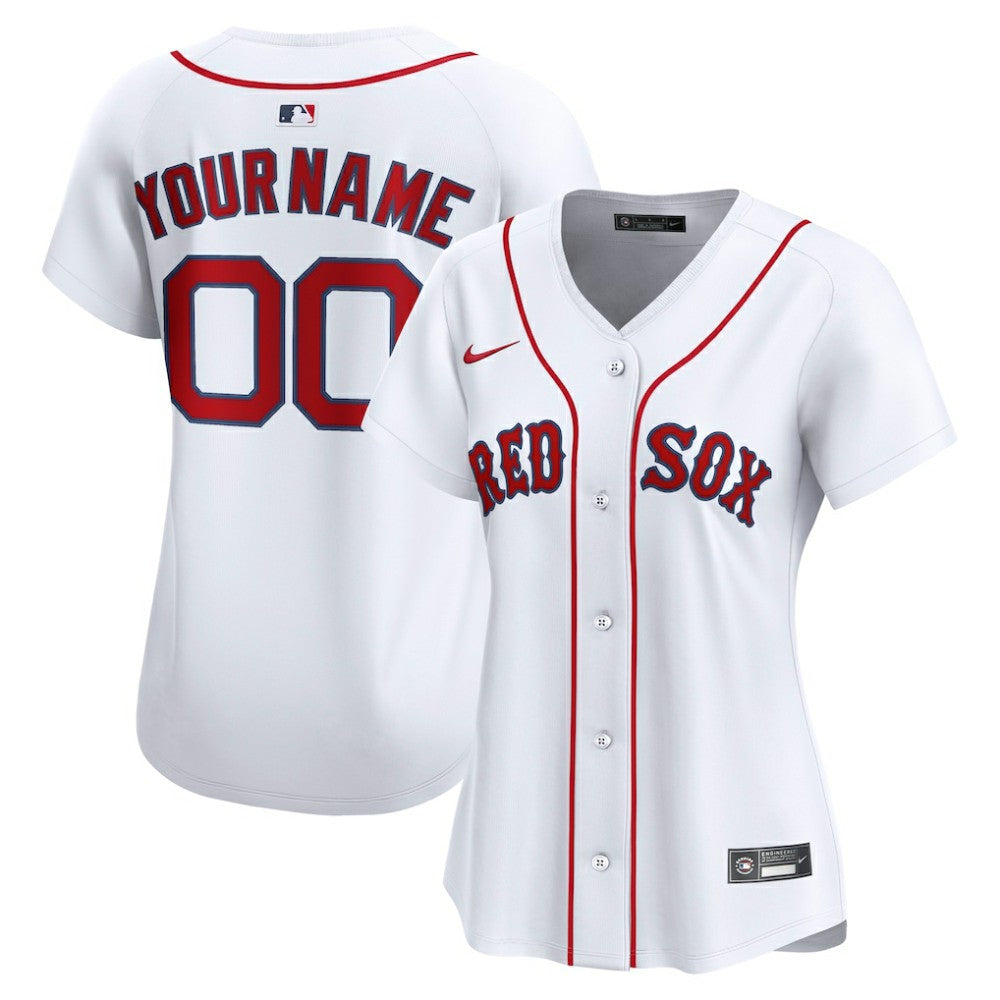 Boston Red Sox Women's Home Limited Custom Jersey - White | Nike