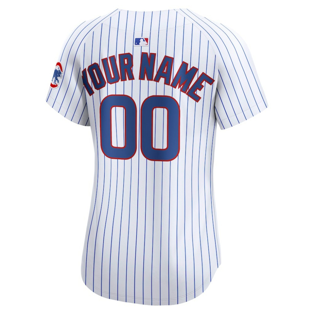 Chicago Cubs Women's Home Limited Custom Jersey - White | Nike