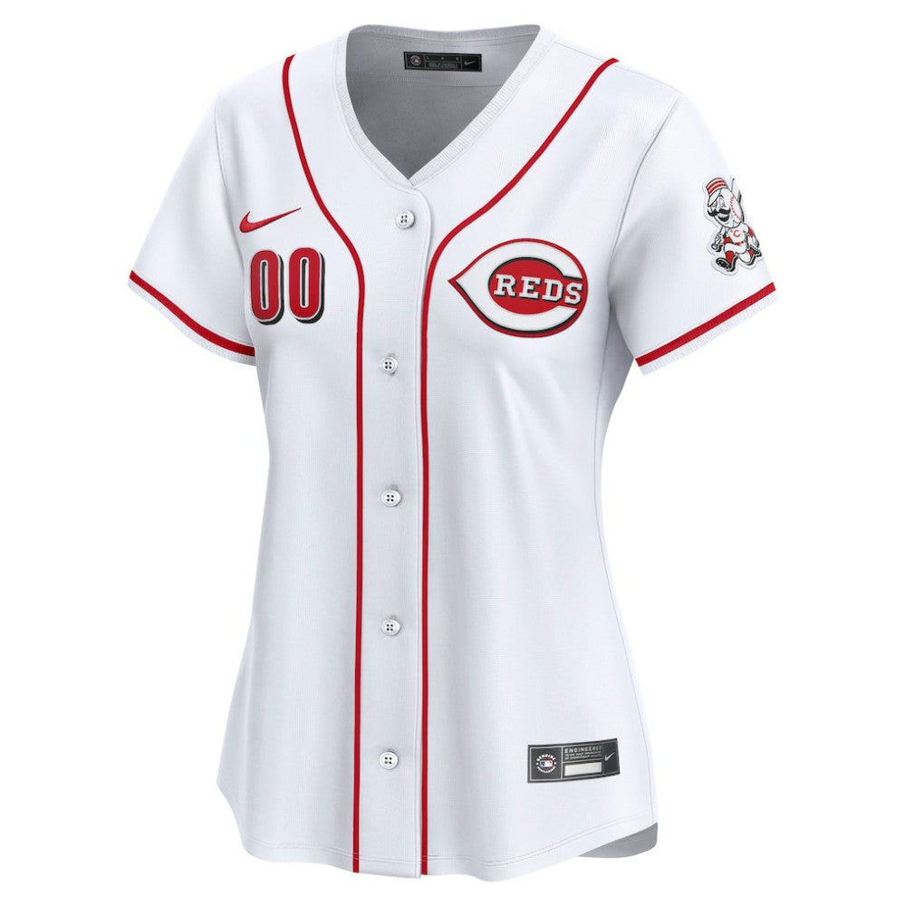 Cincinnati Reds Women's Home Limited Custom Jersey - White | Nike