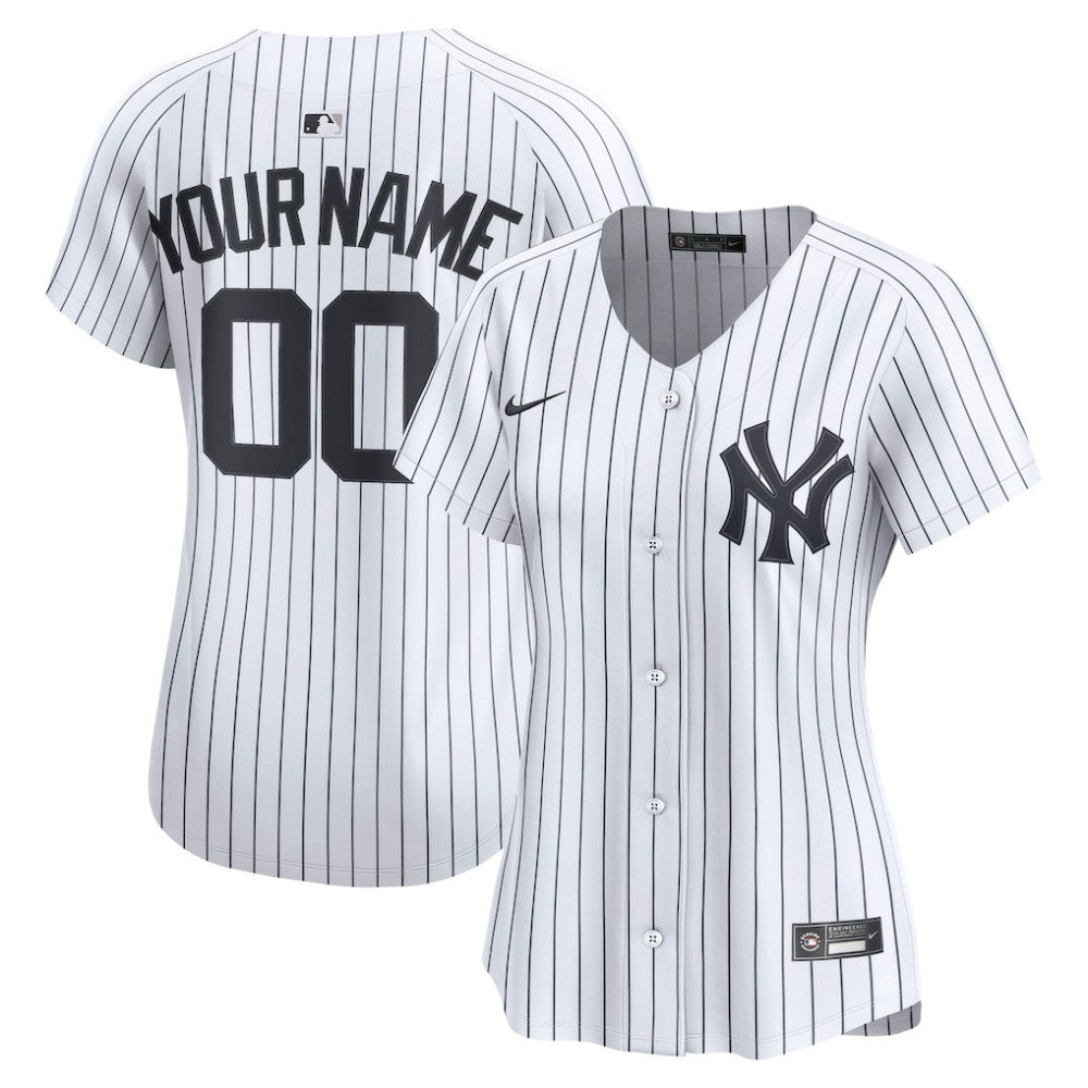 New York Yankees Women's Home Limited Custom Jersey - White | Nike