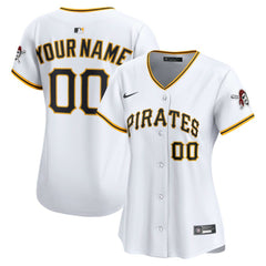 Pittsburgh Pirates Women's Home Limited Custom Jersey - White | Nike