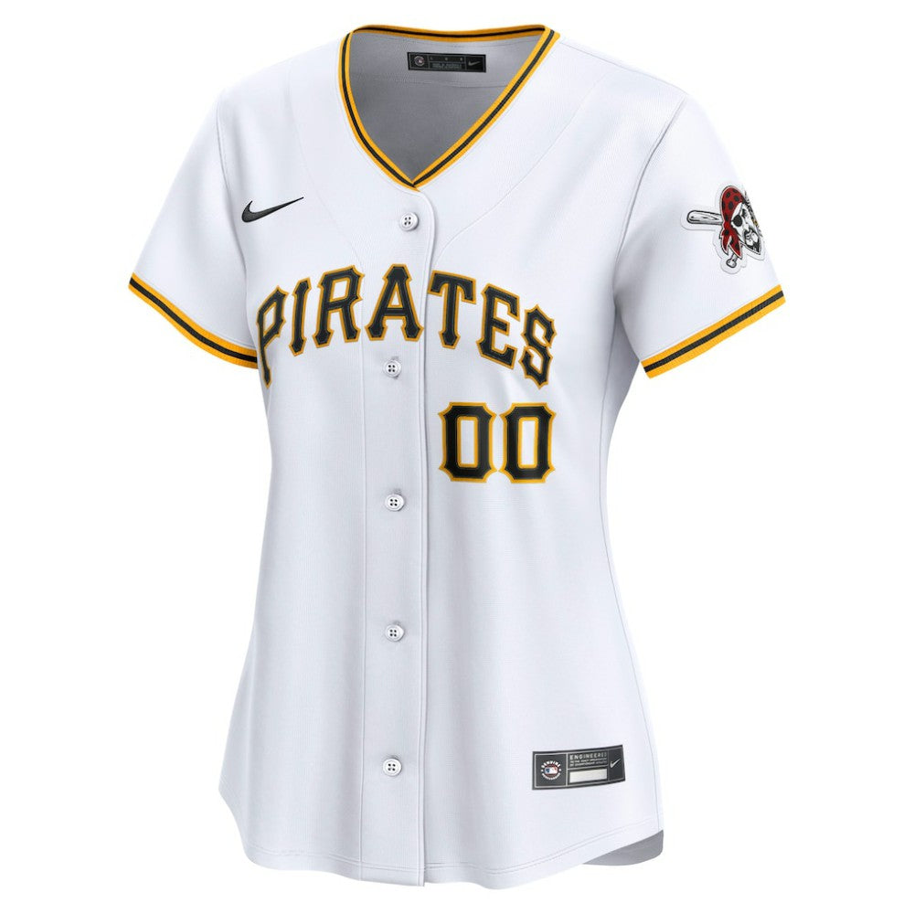 Pittsburgh Pirates Women's Home Limited Custom Jersey - White | Nike