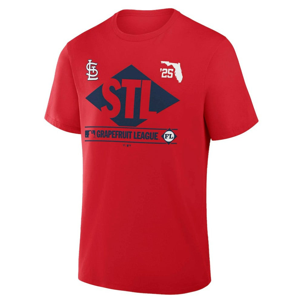 St. Louis Cardinals 2025 Spring Training Grapefruit League True Icon T-Shirt - Red