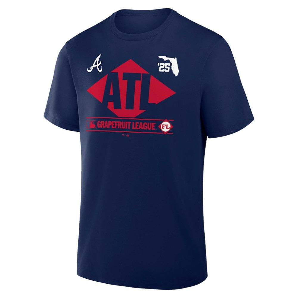Atlanta Braves 2025 Spring Training Grapefruit League True Icon T-Shirt - Navy
