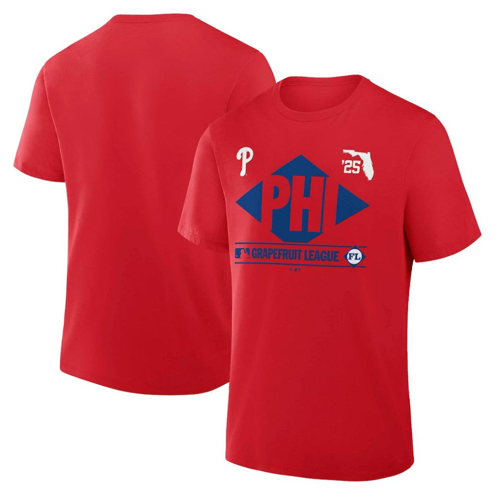 Philadelphia Phillies 2025 Spring Training Grapefruit League True Icon T-Shirt - Red