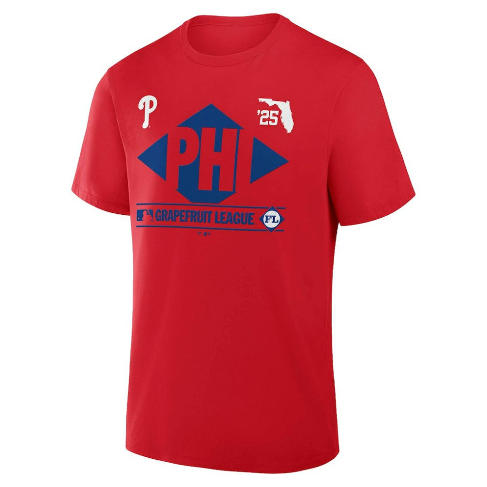 Philadelphia Phillies 2025 Spring Training Grapefruit League True Icon T-Shirt - Red