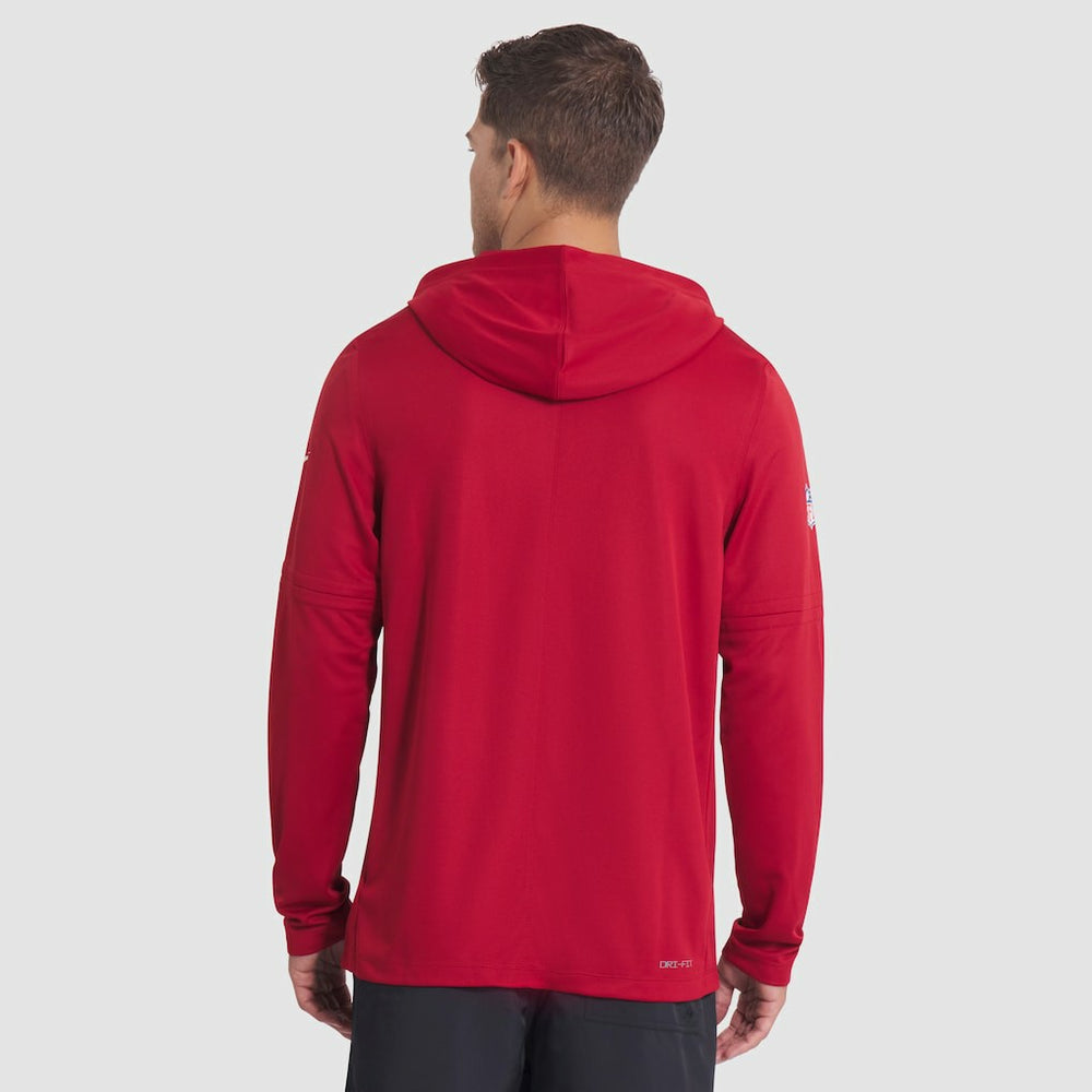 NFL Arizona Cardinals 2025 Rivalries Collection Sideline Dri-FIT Long Sleeve Hoodie T-Shirt