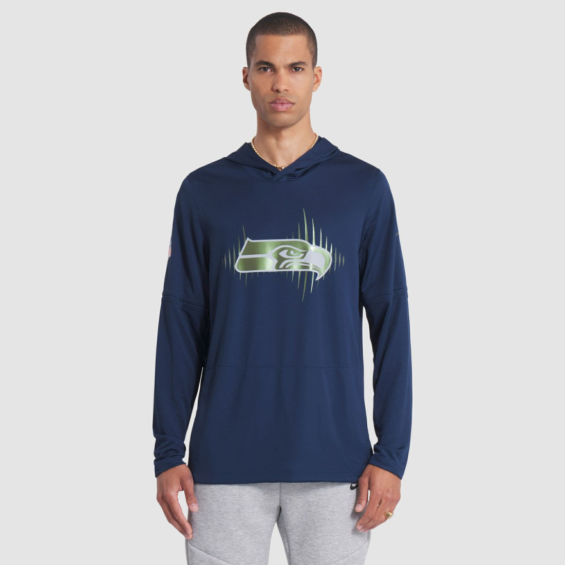 NFL Seattle Seahawks 2025 Rivalries Collection Sideline Dri-FIT Long Sleeve Hoodie T-Shirt