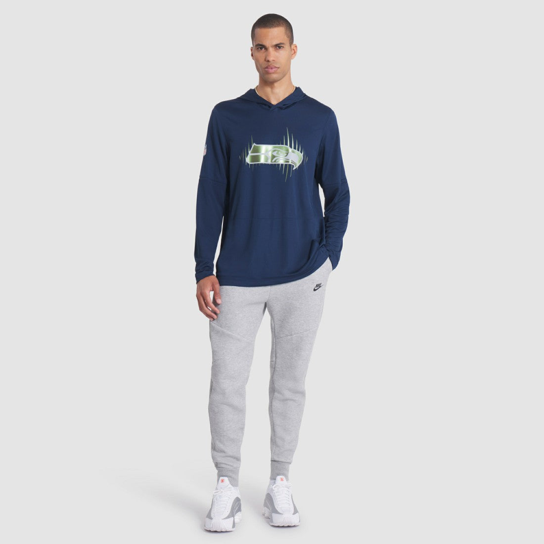 NFL Seattle Seahawks 2025 Rivalries Collection Sideline Dri-FIT Long Sleeve Hoodie T-Shirt