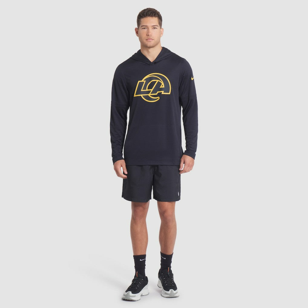 NFL Los Angeles Rams 2025 Rivalries Collection Sideline Dri-FIT Long Sleeve Hoodie T-Shirt