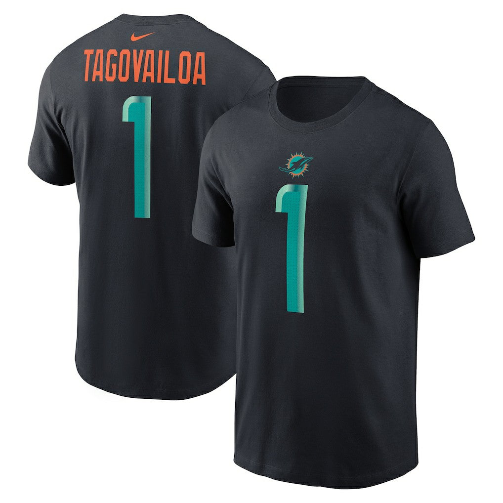 NFL Miami Dolphins Tua Tagovailoa  2025 Rivalries Collection Player Name & Number T-Shirt