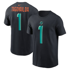 NFL Miami Dolphins Tua Tagovailoa  2025 Rivalries Collection Player Name & Number T-Shirt