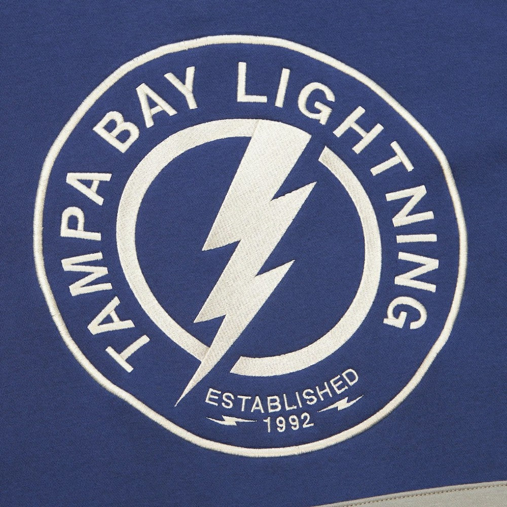 Tampa Bay Lightning Mitchell & Ness Women's Heritage Lace-Up Pullover Sweatshirt