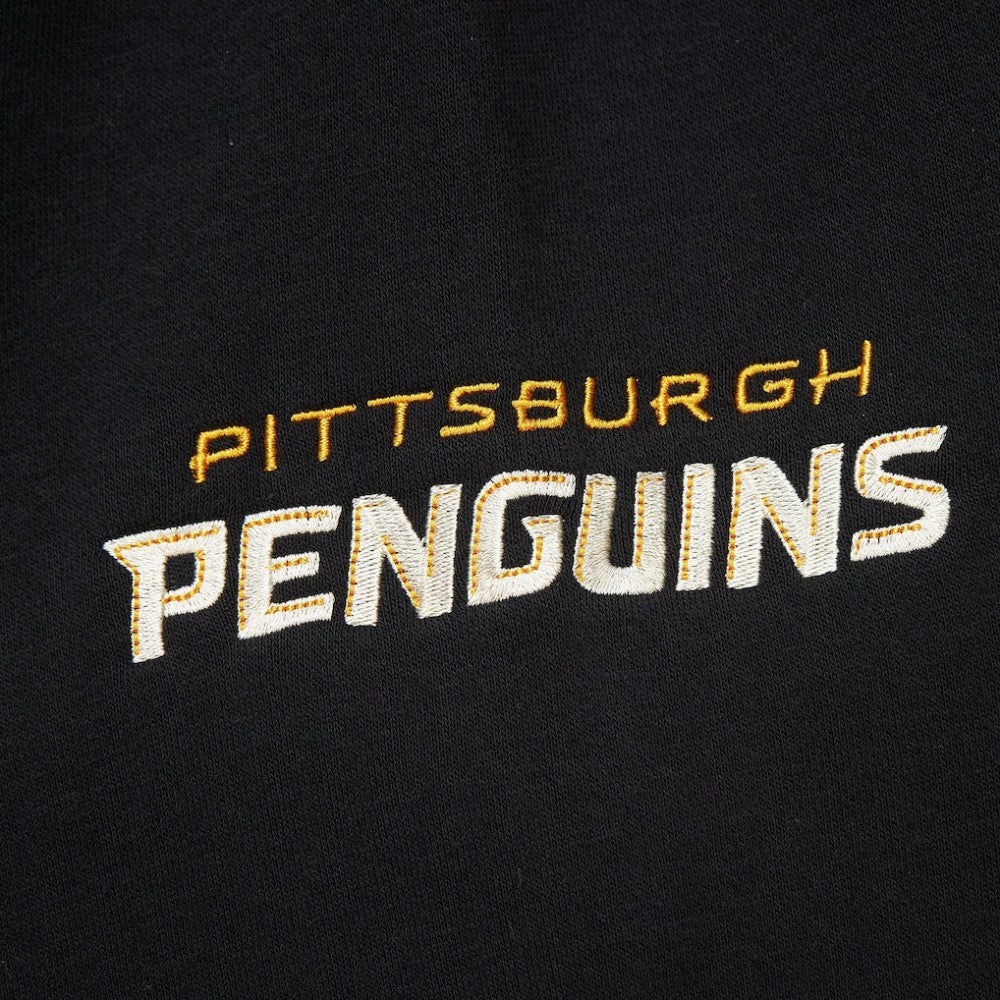 Pittsburgh Penguins Mitchell & Ness Women's Heritage Lace-Up Pullover Sweatshirt