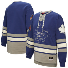 Toronto Maple Leafs Mitchell & Ness Women's Heritage Lace-Up Pullover Sweatshirt