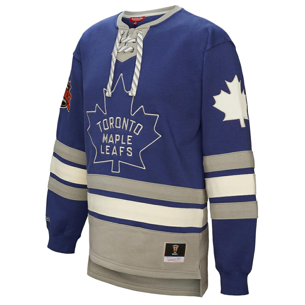 Toronto Maple Leafs Mitchell & Ness Women's Heritage Lace-Up Pullover Sweatshirt