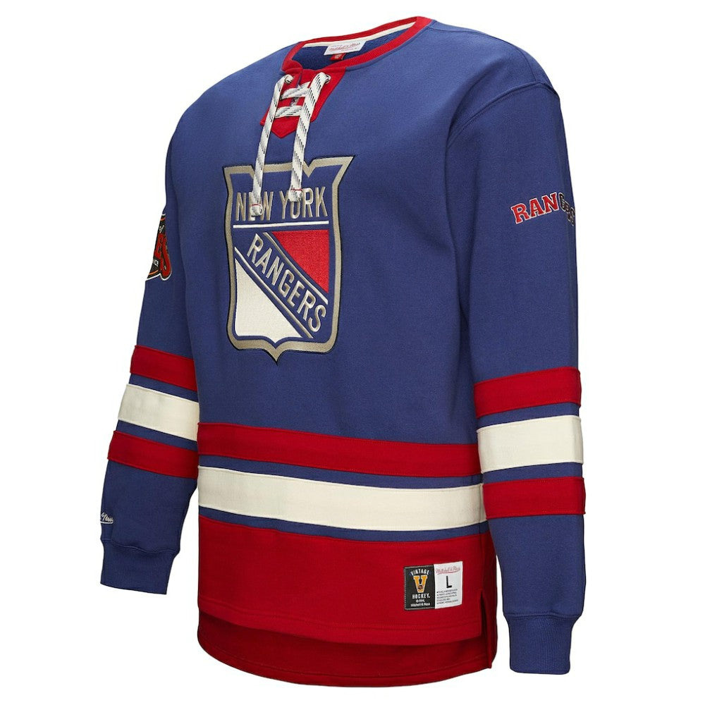 New York Rangers Heritage Lace-Up Pullover Sweatshirt