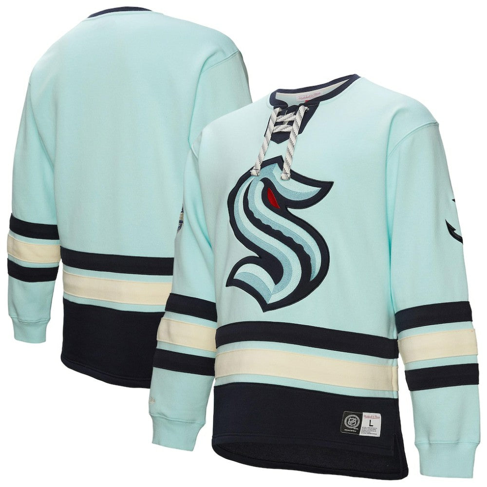 Seattle Kraken Heritage Lace-Up Pullover Sweatshirt